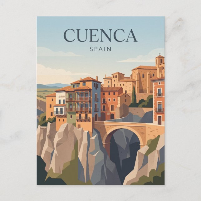 Carte Postale Cuenca Espagne (Devant)