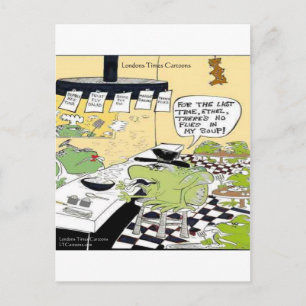 Carte Postale Cuillère Grasse Pour Grenouilles Drôle Cadeaux Et