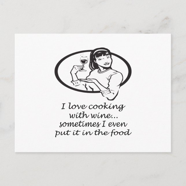 Carte Postale Cuisine Au Vin (Devant)