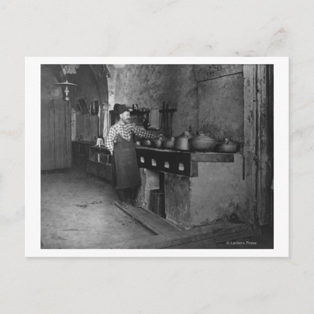 Carte Postale Cuisine cuite dans un restaurant turc Photo (Devant)