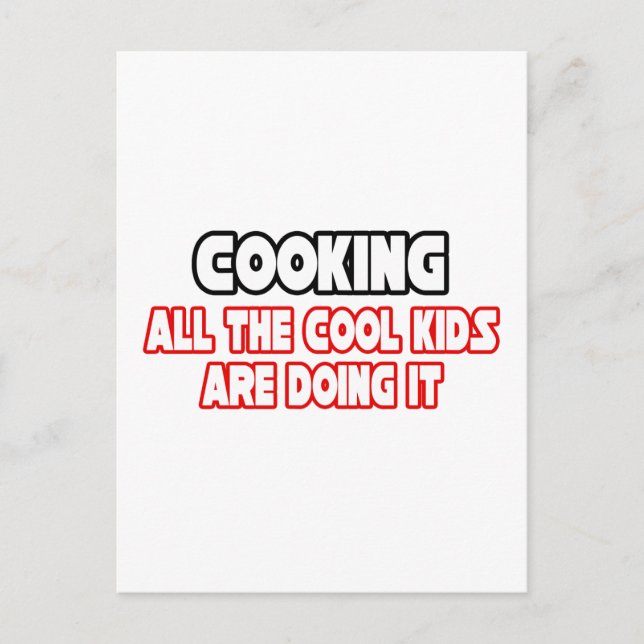 Carte Postale Cuisine...Enfants Cool (Devant)
