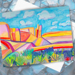 Carte Postale Cuisine Mesa Wacky Watercolor Art<br><div class="desc">Es-tu allé à Kitchen Mesa au Nouveau-Mexique ? C'est beau ! J'espère que vous aimez ma version colorée et délirante de l'aquarelle.</div>