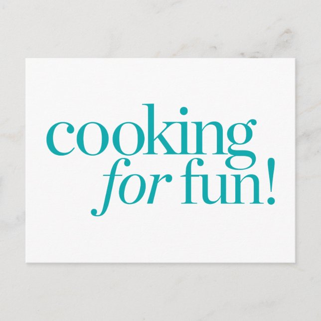 Carte Postale Cuisine Pour Le Plaisir (Devant)