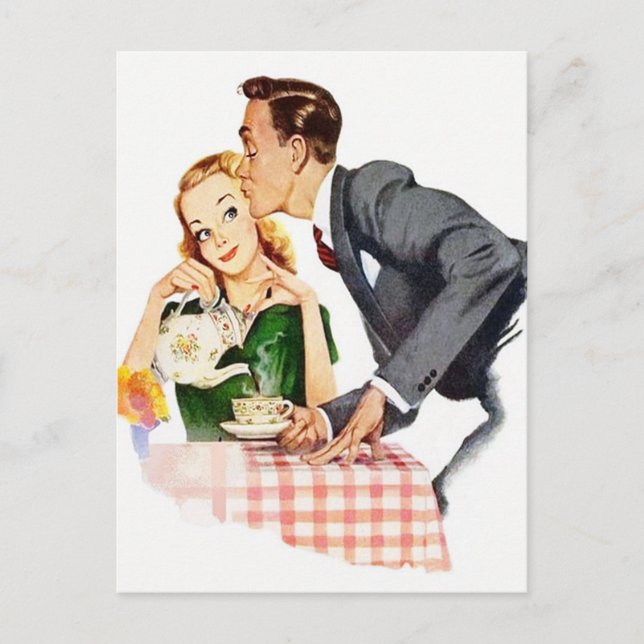 Carte Postale Cuisine rétro mignonne à toutes fins (Devant)