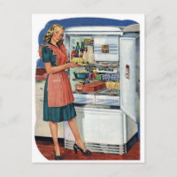 Cuisine vintage Retro Femmes les années 50 Réfrigé