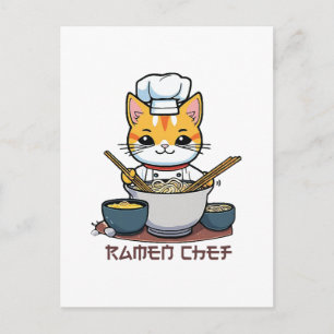 Carte Postale Cuisinier de Ramen