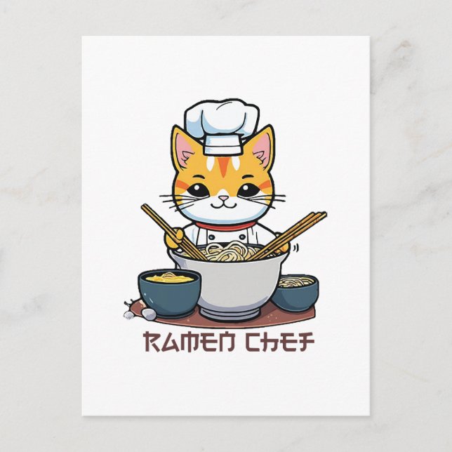 Carte Postale Cuisinier de Ramen (Devant)