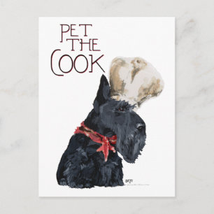 Carte Postale Cuisinier Terrier Écossais