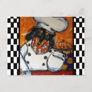 Carte Postale Cuisiniers Teckel