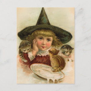 Carte Postale Cuite d'Halloween vintage