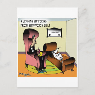 Carte Postale Culpabilité du survivant Lemming