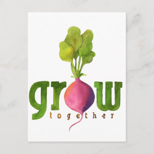 Carte Postale Cultiver ensemble Radish