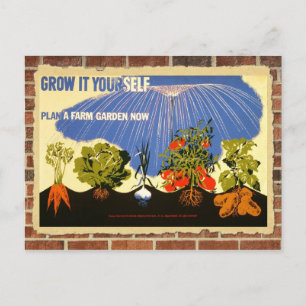 Carte Postale Cultiver votre propre jardin - affiche (réimpressi