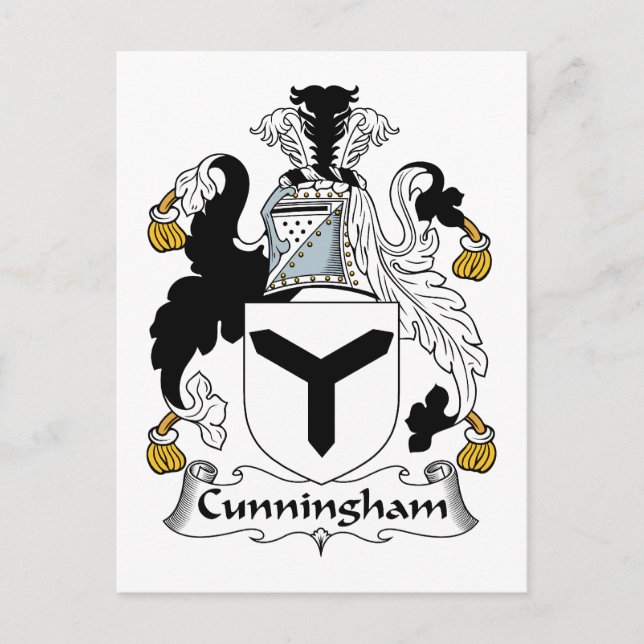 Carte Postale Cunningham Family Crest (Devant)