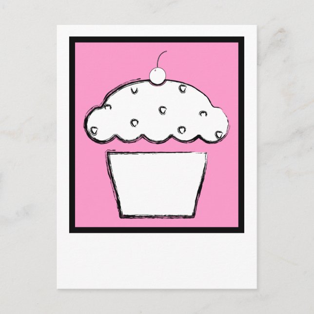 Carte Postale cupcake (Devant)