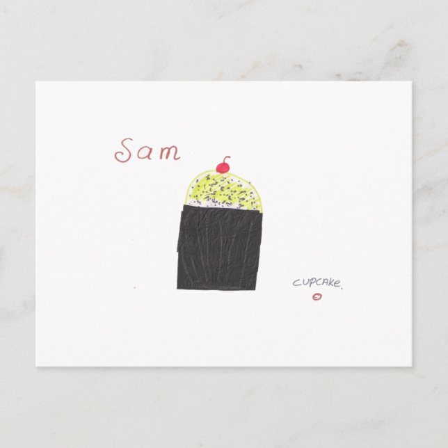 CARTE POSTALE CUPCAKE (Devant)