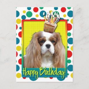 Carte Postale Cupcake anniversaire - Cavalier - Blenheim