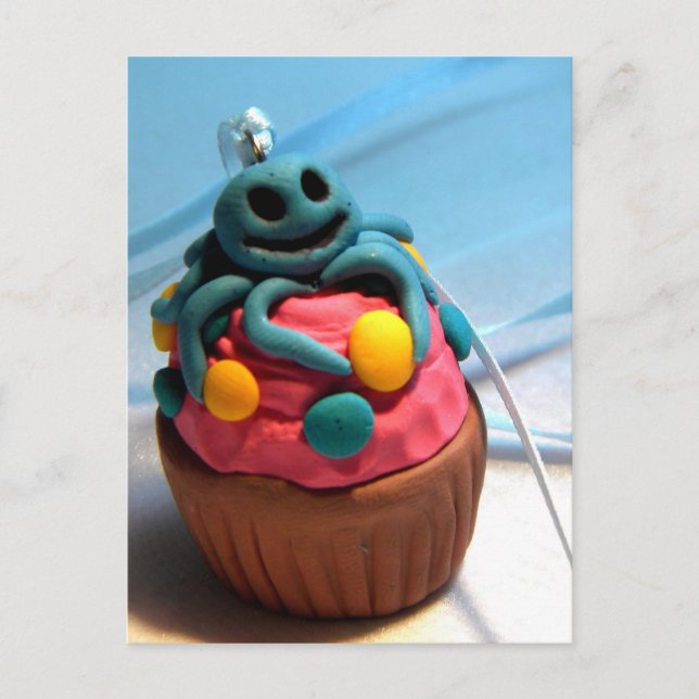 Carte Postale Cupcake au calmar (Devant)