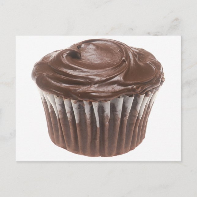 Carte Postale Cupcake au chocolat (Devant)
