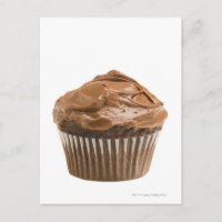 Cupcake avec glaçage au chocolat, studio photo