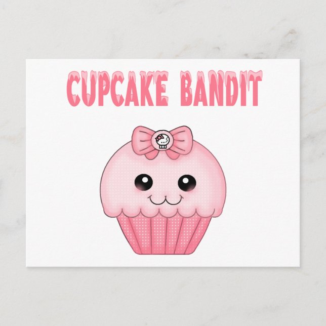 Carte Postale Cupcake Bandit (Devant)