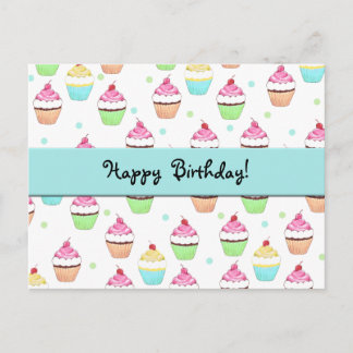 Carte postale Cupcake Bird