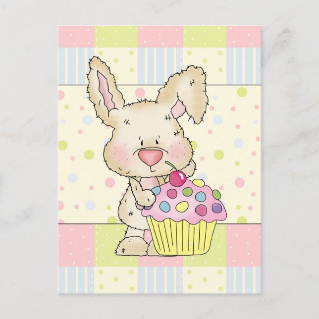 Carte postale Cupcake Bunny (Devant)