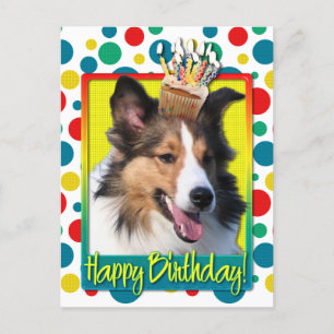 Carte Postale Cupcake d'anniversaire - Shelty