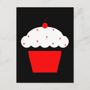 Carte Postale cupcake de cerise