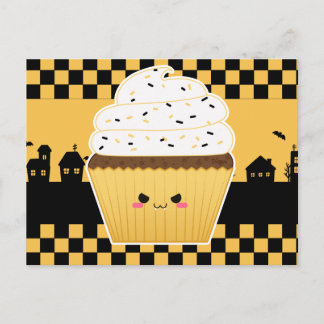 Carte Postale cupcake d'Halloween Cute Kawaii