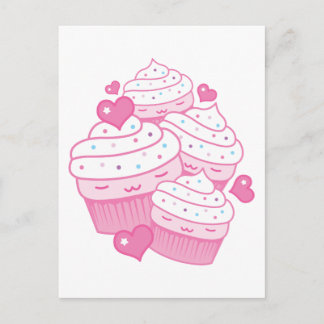 Carte Postale cupcake love