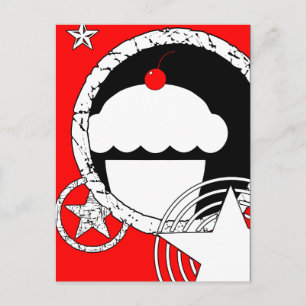 Carte Postale cupcake punk