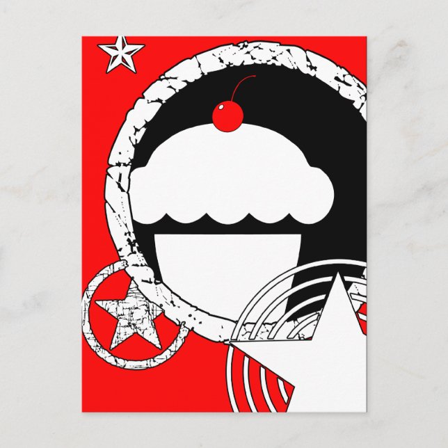 Carte Postale cupcake punk (Devant)