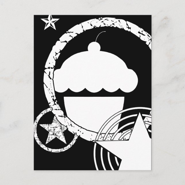 Carte Postale cupcake punk (Devant)