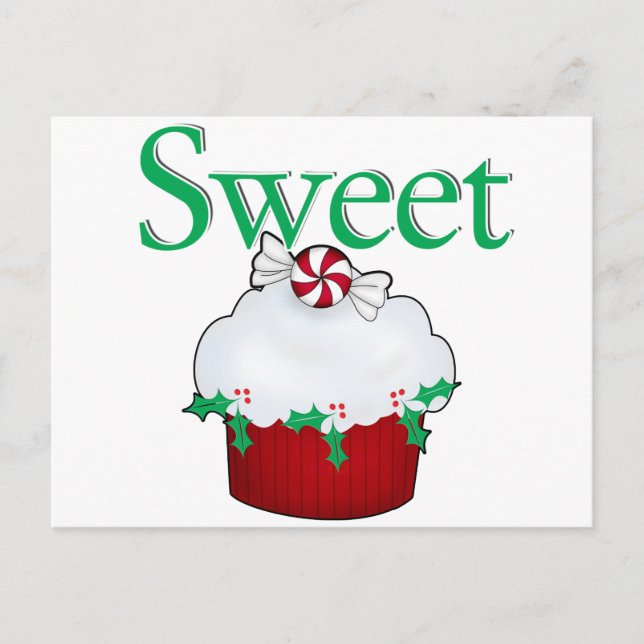 Carte Postale Cupcake sucré (Devant)