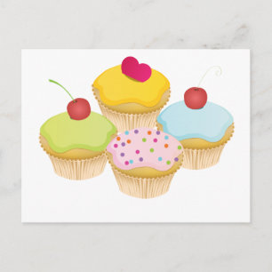 Carte Postale Cupcakes