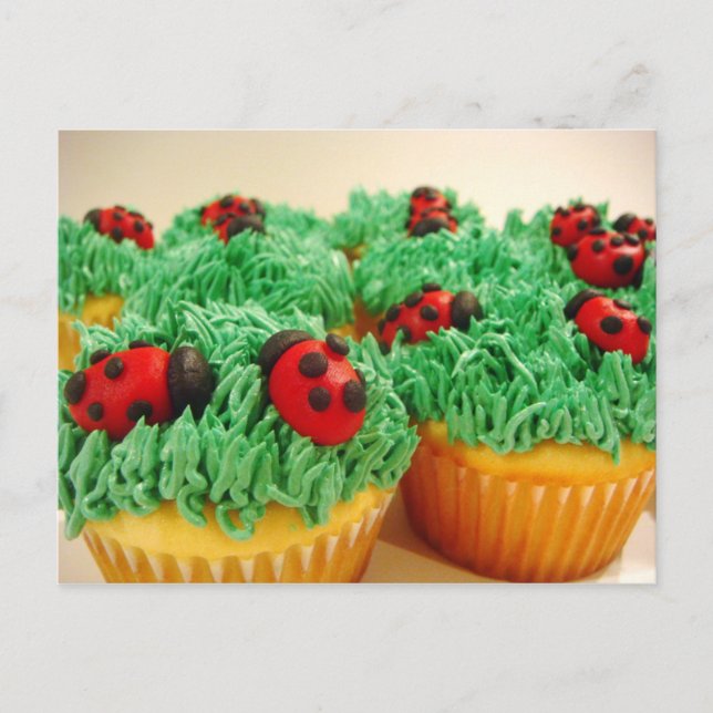 Carte Postale cupcakes cocasses et colorés (Devant)