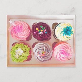 Carte Postale Cupcakes sucrés vintages