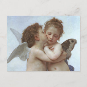 Carte Postale Cupid and Psyche as children - William Bouguereau