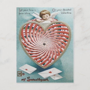 Carte Postale Cupidon Chérubin Ange Kaléidoscope