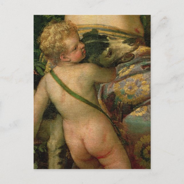 Carte Postale Cupidon, détail de Vénus et Adonis, 1580 (Devant)