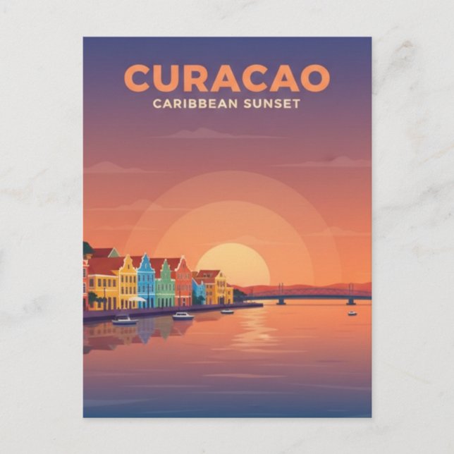 Carte Postale Curaçao, Caraïbes néerlandaises (Devant)