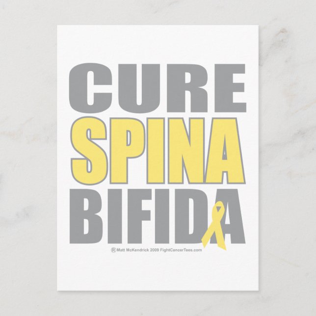 Carte Postale Cure Spina Bifida (Devant)