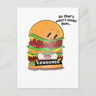 Carte Postale Curieux Burger