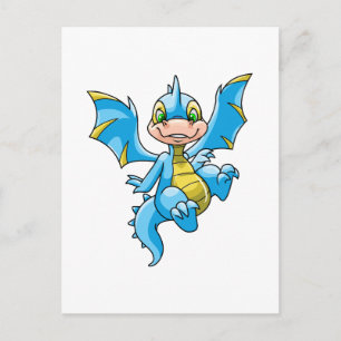 Carte Postale Curieux Scorchio bleu