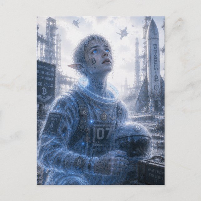 Carte Postale Curiosité / Astronaute / Rampe de lancement dans l (Devant)