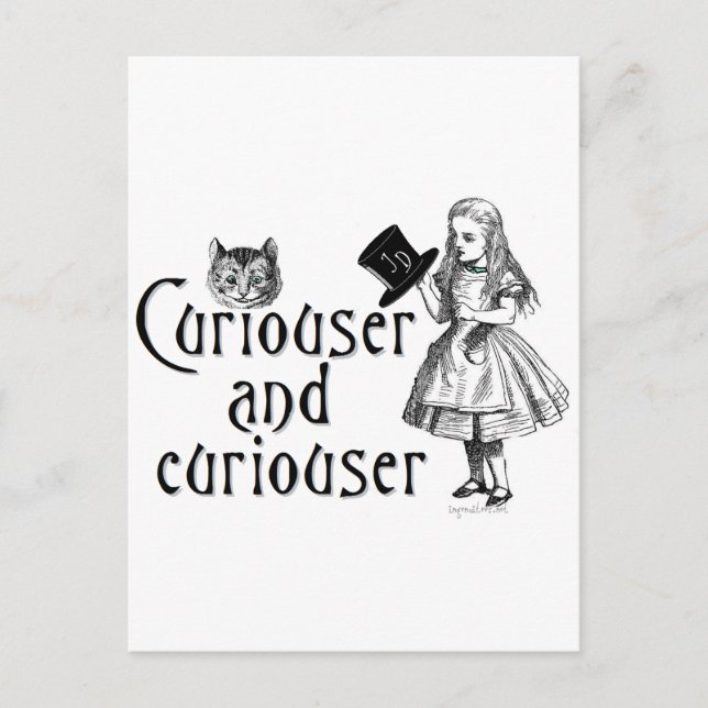 Carte Postale Curiouser et curieux (Devant)