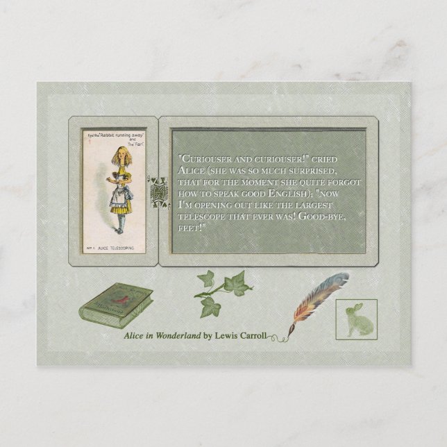 Carte postale Curiouser et Curiouser (Devant)