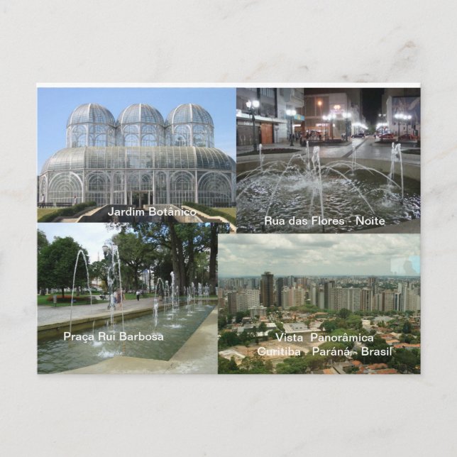 Carte Postale Curitiba - Paraná (Devant)