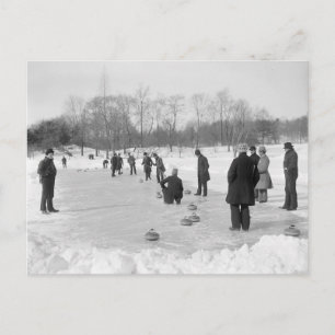 Carte Postale Curling à Central Park, 1906